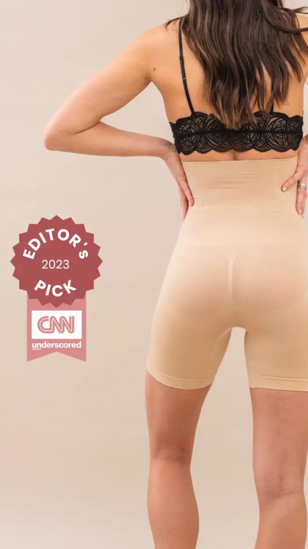 CONTOUR LIFT SHORTS (BEIGE) | SHAPE WEAR