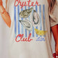 OYESTER CLUB OVERSIZED GRAPHIC T-SHIRT (IVORY)