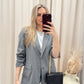 NEW STACEY BUTTON CLOSURE BLAZER (GREY)