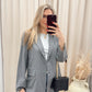 NEW STACEY BUTTON CLOSURE BLAZER (GREY)