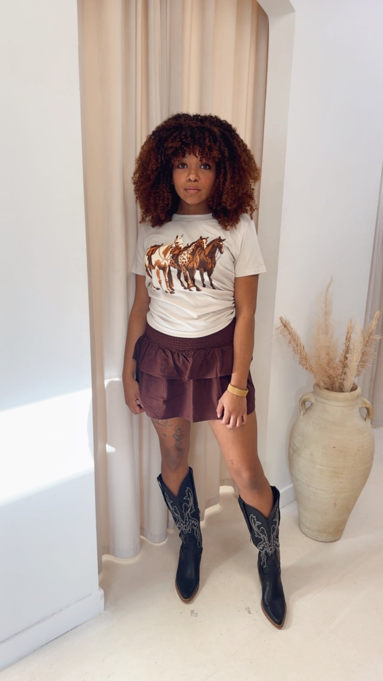 HORSE TRIO VINTAGE WESTERN GRAPHIC TEE