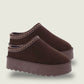 TORI PLATFORM SLIPPER (CHOCOLATE BROWN)