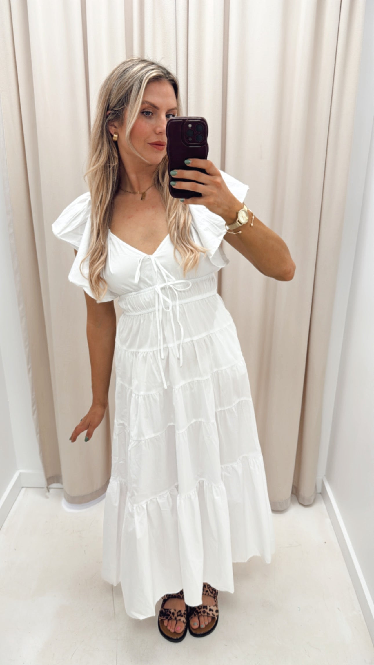 JESSICA WHITE MAXI DRESS