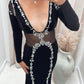 VELVET MESH RHINESTONE EMBELLISHED (BANJUL)