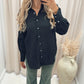 NAOMIE BUTTON UP BLOUSE (BLACK)