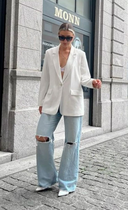 NEW NAOMI KITTEN HEEL (WHITE)