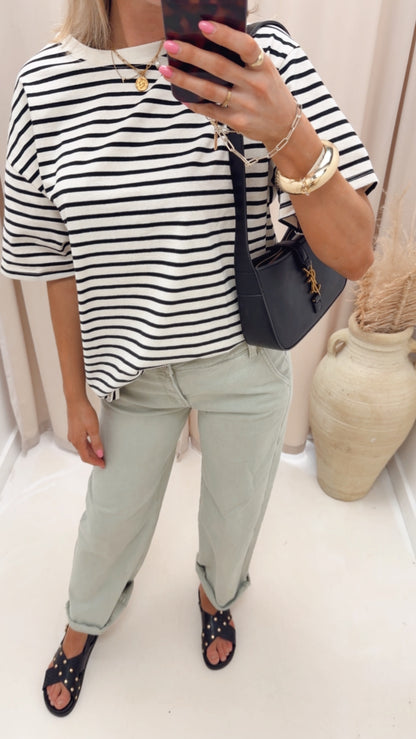 SAGE TUMMY CONTROL SLOUCHY ANKLE BAGGY PANTS