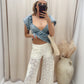 ALBA LACE CARGO WIDE LEG LACE PANT