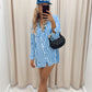 POPPY STRIPED SHIRT DRESS (BLUE)