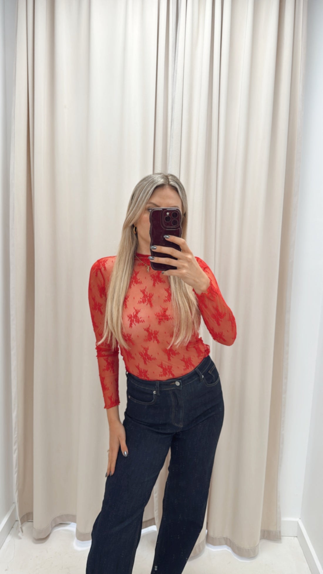 NEW TAMARA LACE TOP | BEST SELLER | (RED)