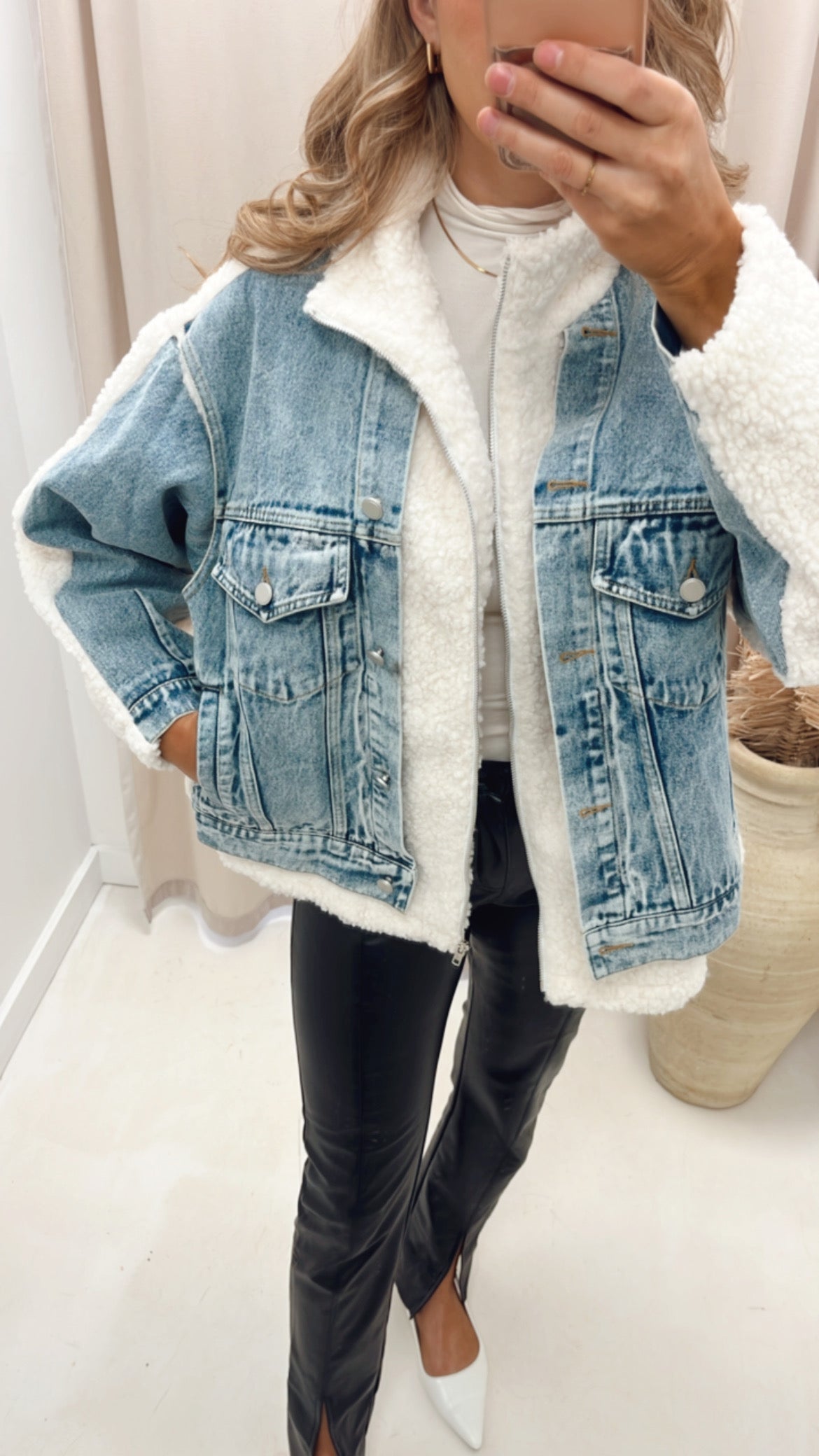 DORO MIXED SHERPA COAT