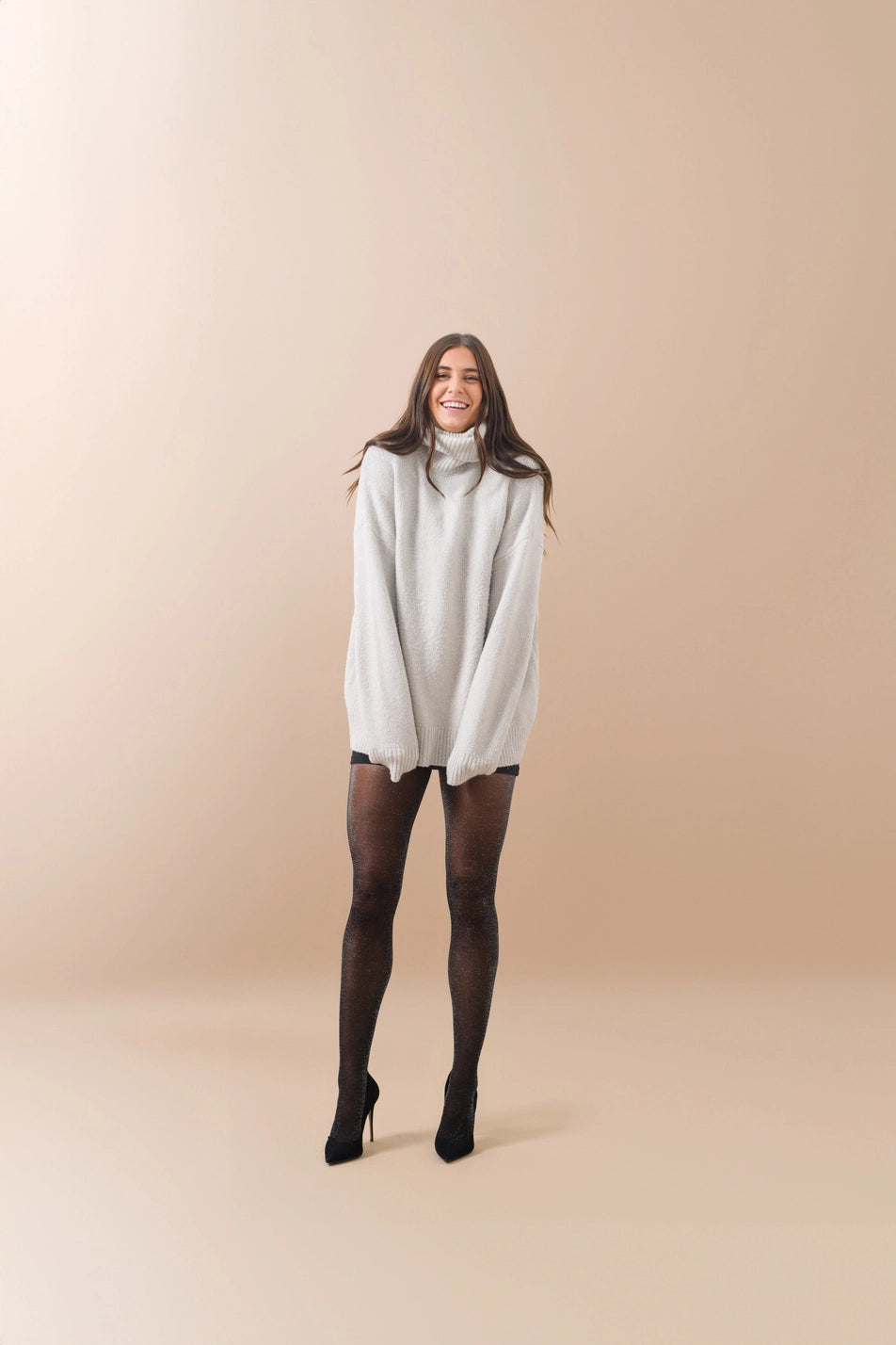 PREMIUM SHEER CONTOUR TIGHTS (DIAMOND SHIMMER) | MADE IN ITALY |