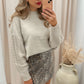 KNIT BOBBIE SWEATER (TAUPE)