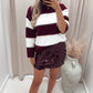 JADEL SEQUIN MINI SKIRT (WINE)