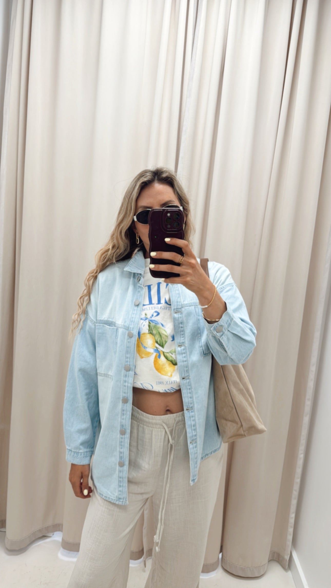 HOLLY DENIM SHACKET (LIGHT WASH)