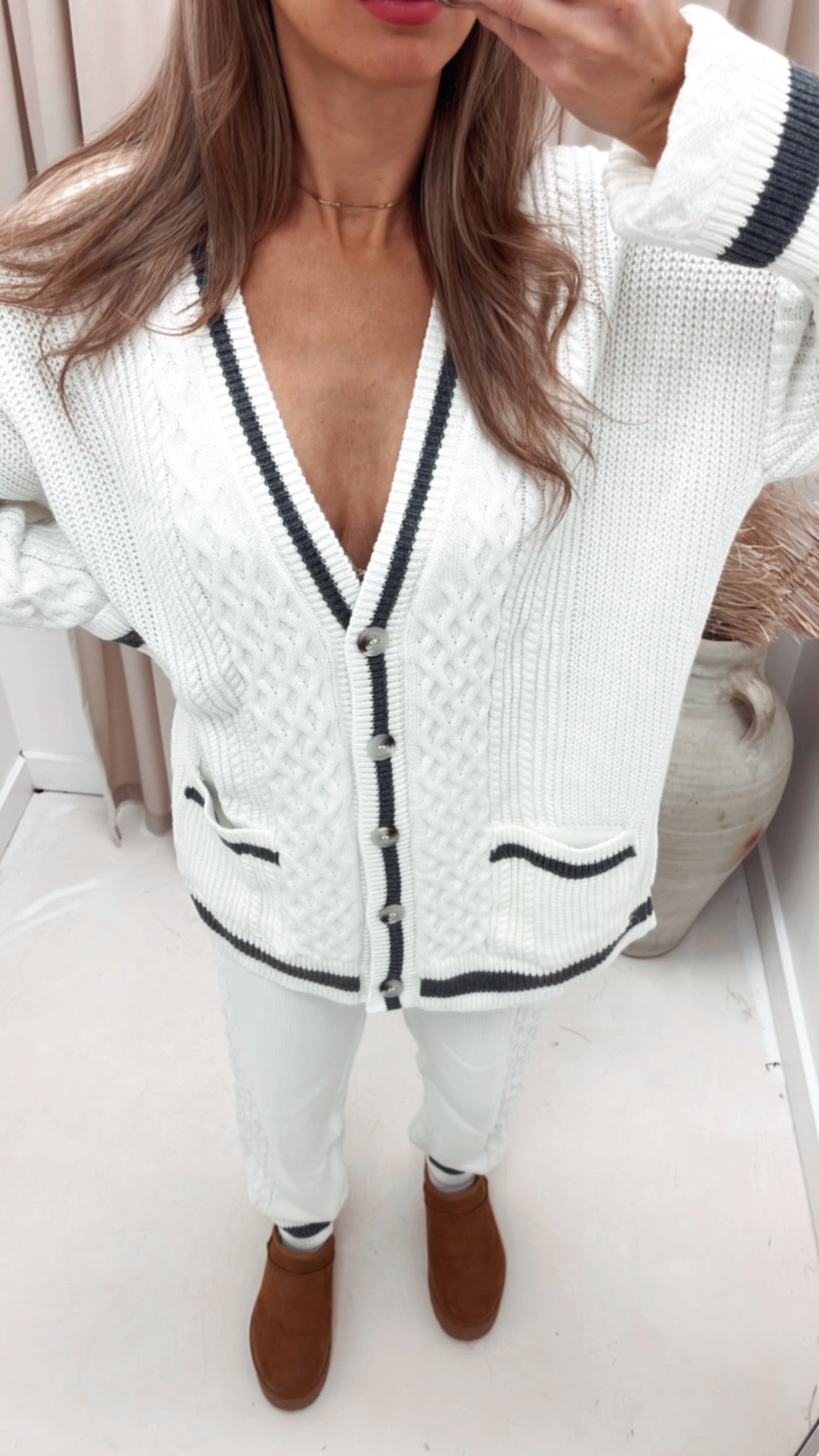 ISABELLE KNIT LUX LOUNGE SET (IVORY)