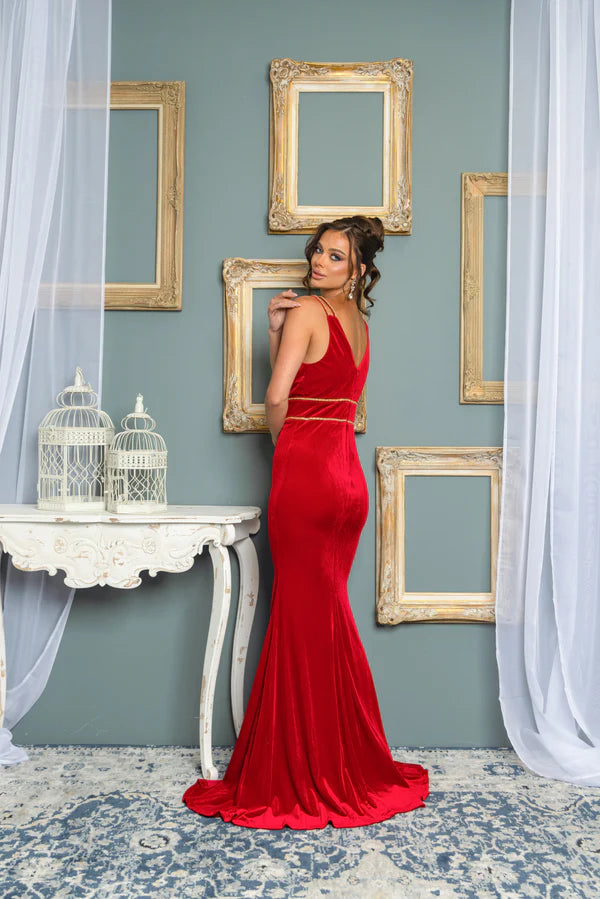 RED VELVET GOWN