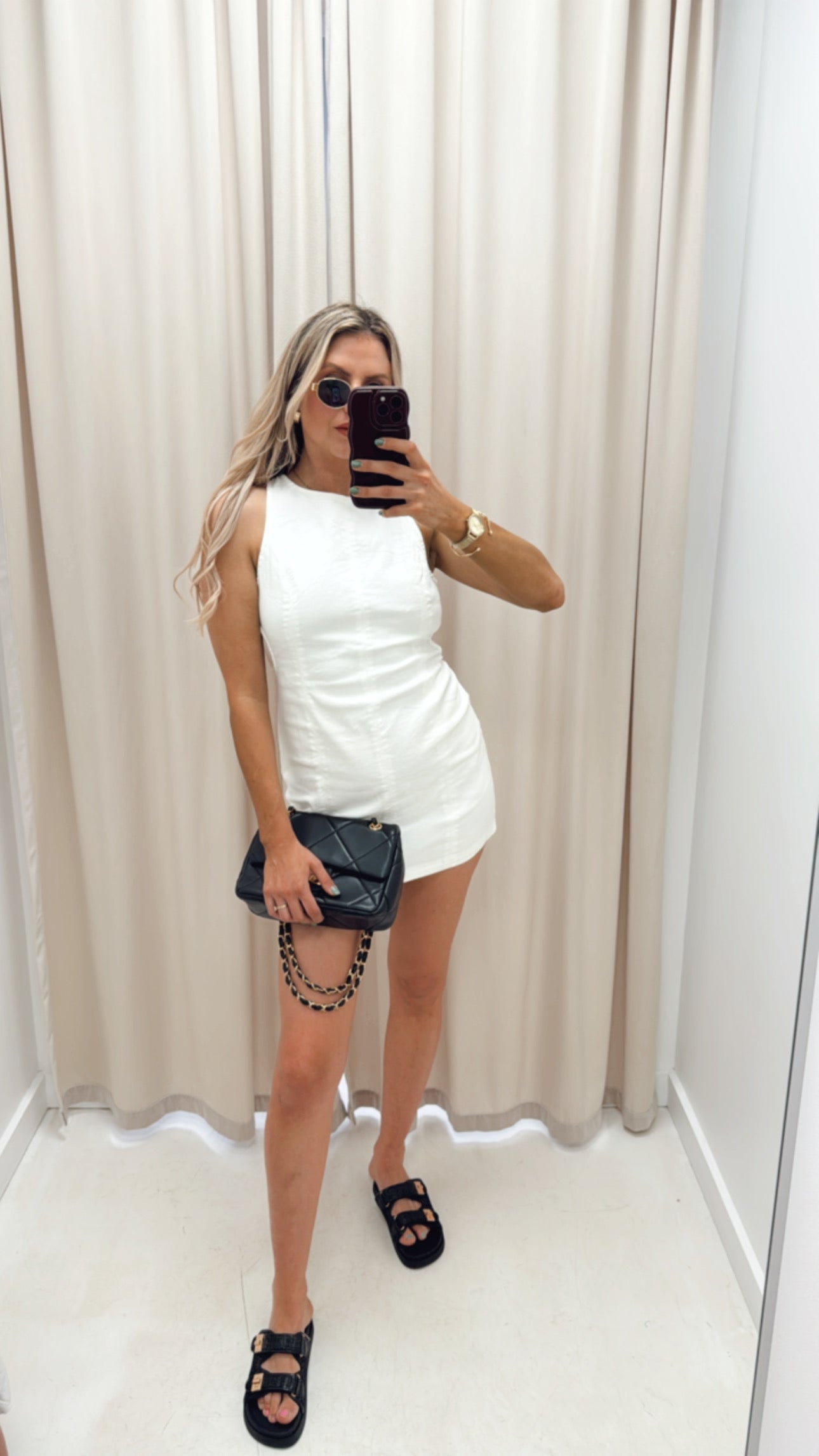 PERCILLA DENIM MINI DRESS