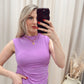 NEW BELISE MOCK NECK TANK (PURPLE)