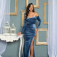 PRE-ORDER | ELISA VELVET GOWN | BLUE
