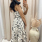 NEW DELLA FLORAL MIDI (BLACK\IVORY)