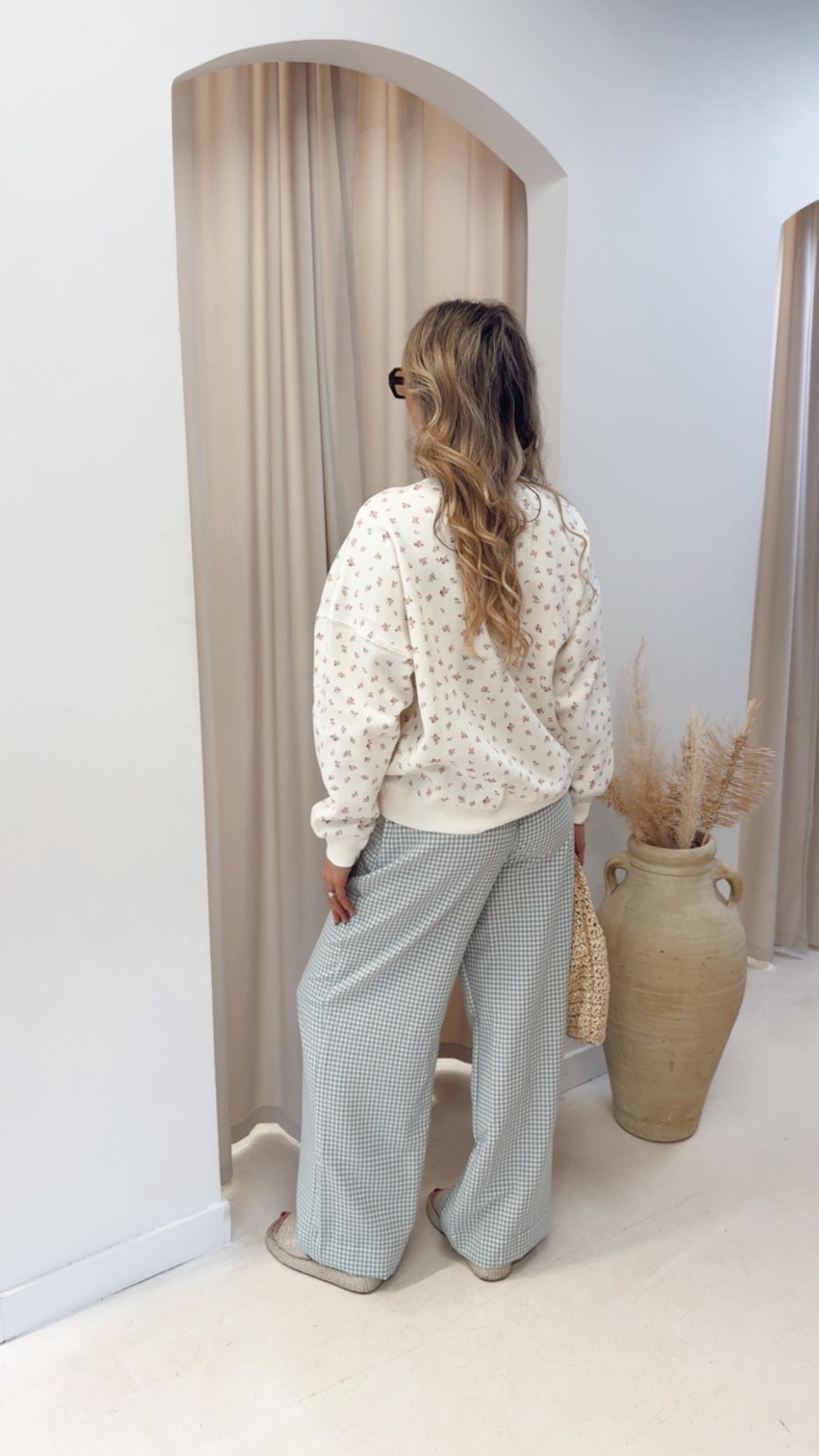 DITSY FLORAL SWEATSHIRT | PINK / IVORY