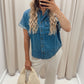APRIL DENIM TOP