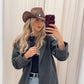 SARAH COWBOY HAT | CHOCOLATE BROWN