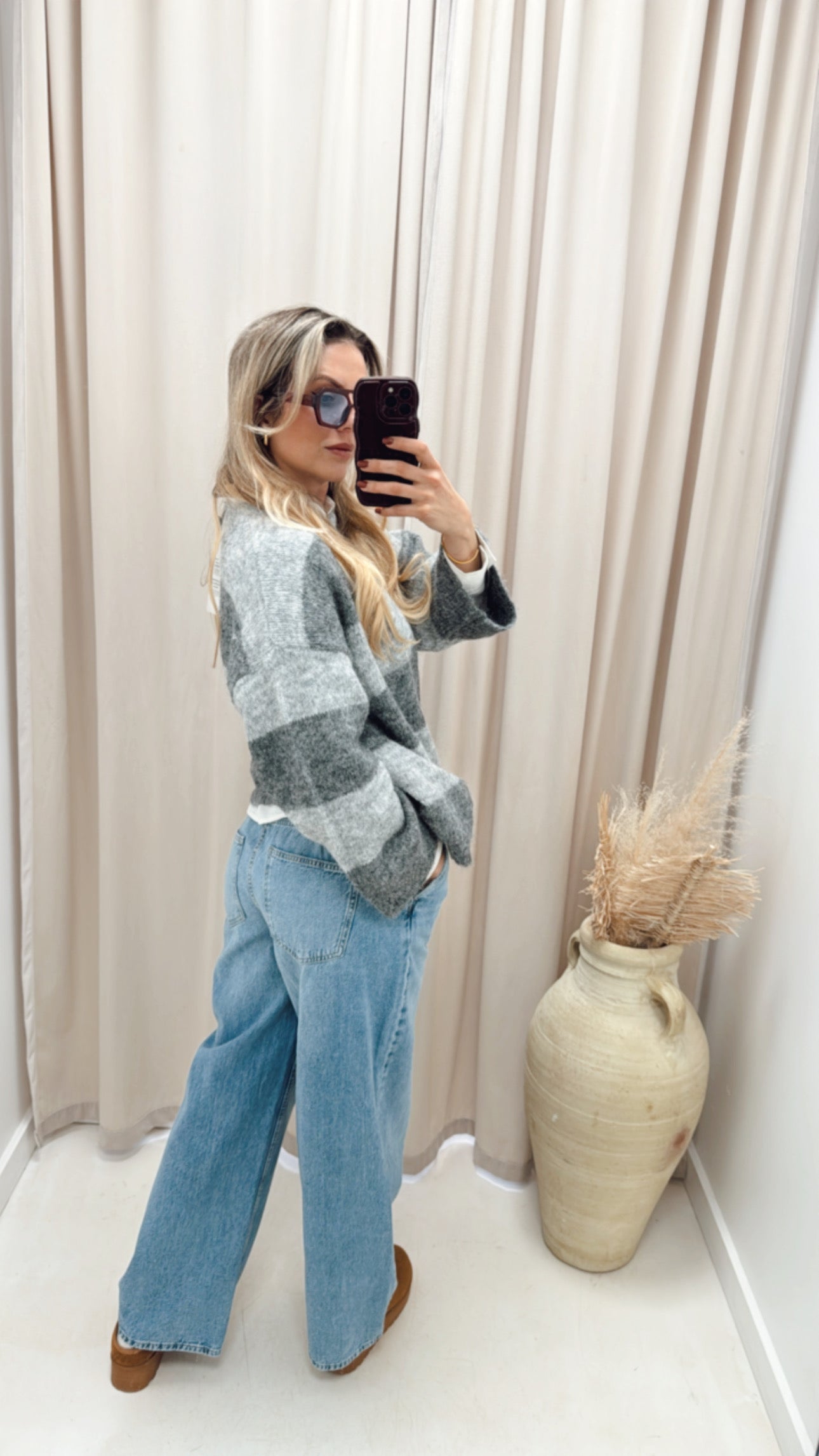 JAY PULL UP DENIM PANT