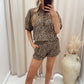 NEW GEORGIA TWO PIECE SHORT SET (ANIMAL PRINT)