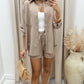 NEW QUIN TWO PIECE SHORT SET (BEIGE OR BLACK)