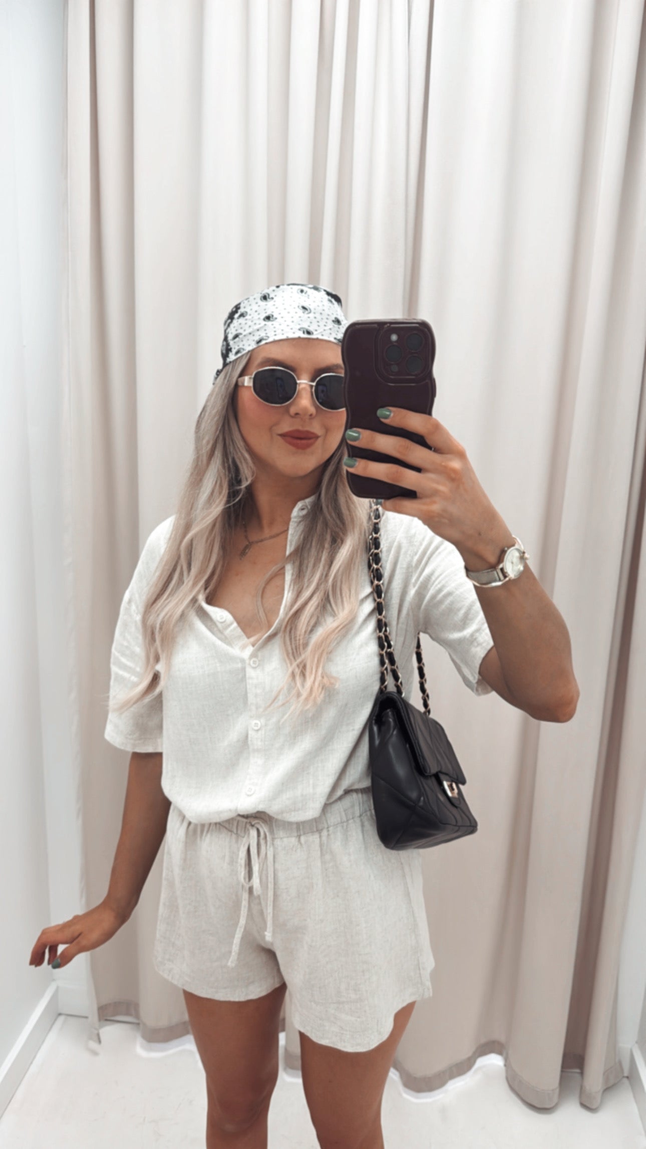 LYDIA TWO PIECE SHORT SET (LINEN)