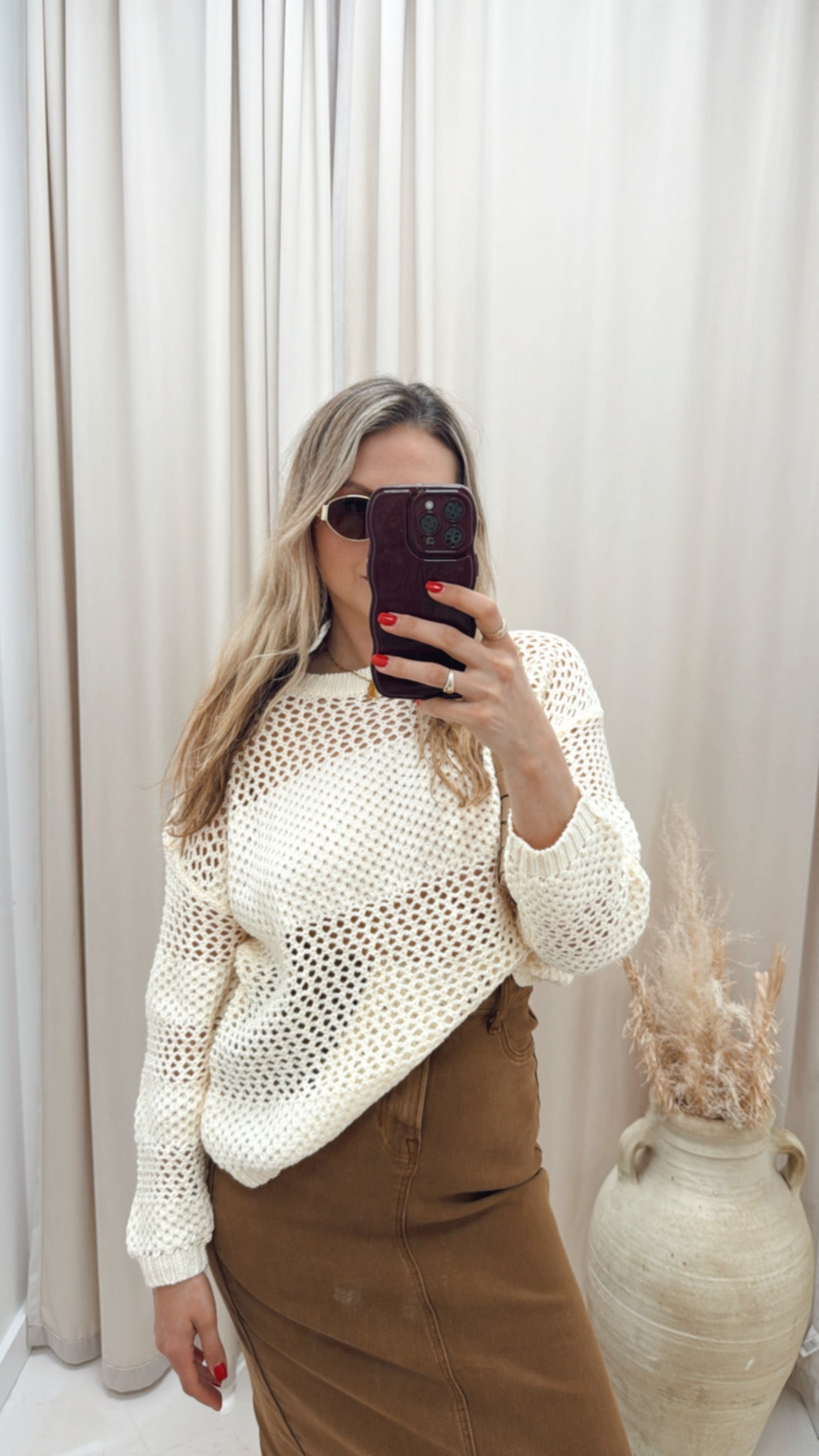 NEW ALLEGRA CROCHET TOP (IVORY)