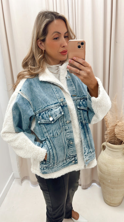 DORO MIXED SHERPA COAT