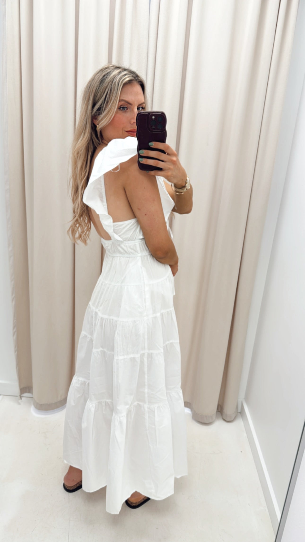 JESSICA WHITE MAXI DRESS