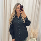 NAOMIE BUTTON UP BLOUSE (BLACK)