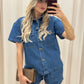 MORGAN TWO PIECE DENIM SHORT SET