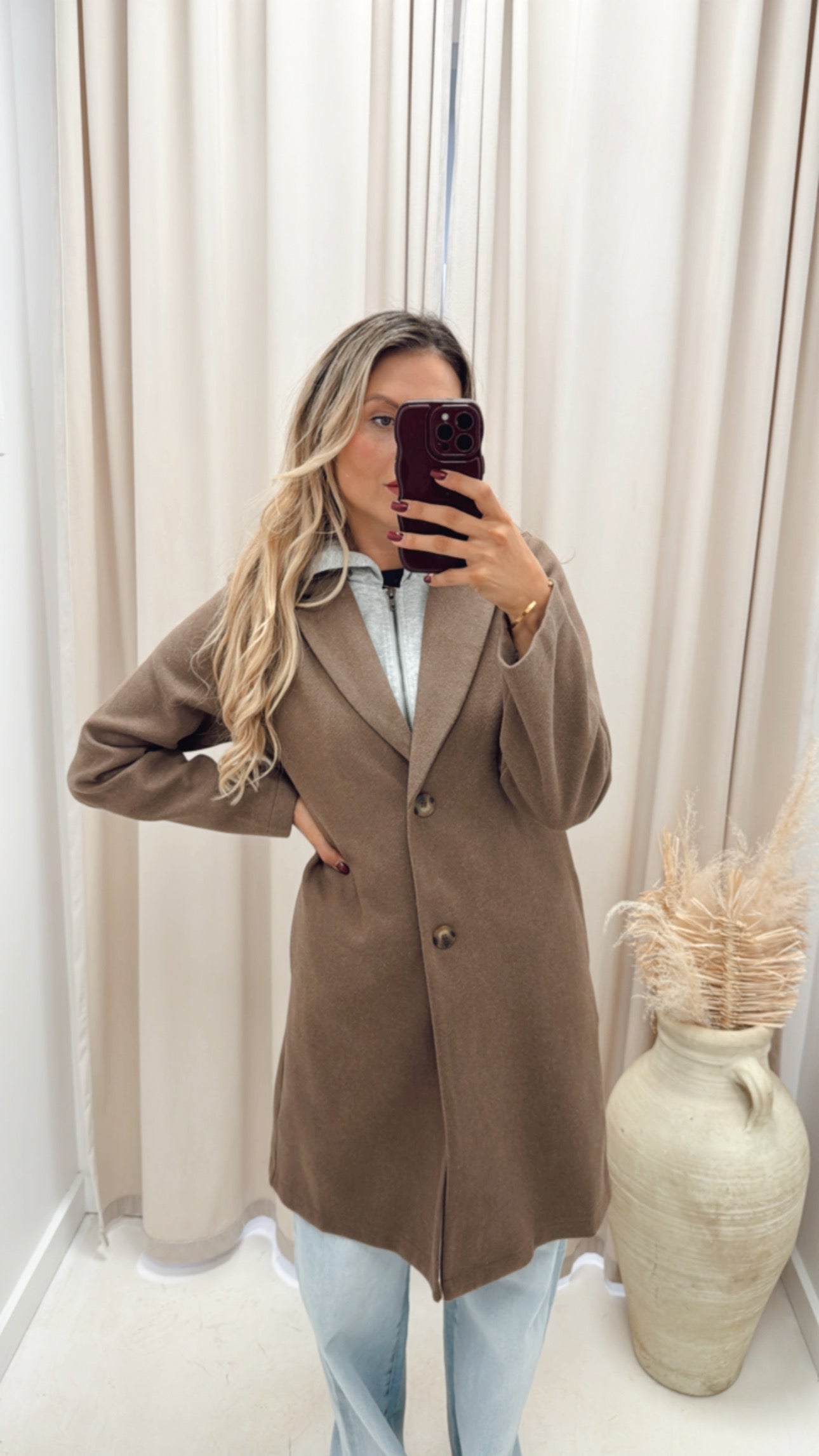 RACHEL HOODED COAT (MOCHA)