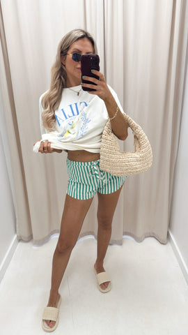 BILLY STRIPED SHORTS (GREEN)