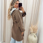RACHEL HOODED COAT (MOCHA)