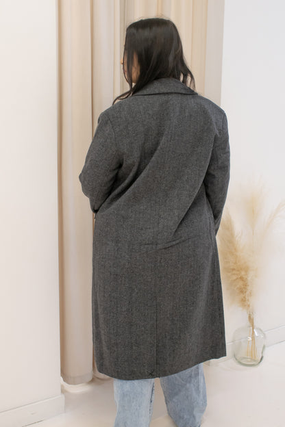 NEW LUCY PEA COAT (DARK GREY) | BRAND: ONLY