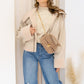 NYA FAUX LEATHER SHERPA JACKET  (SAND)