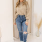 NEW ADELIA OVERSIZED CROPPED SWEATER (ASH MOCHA)