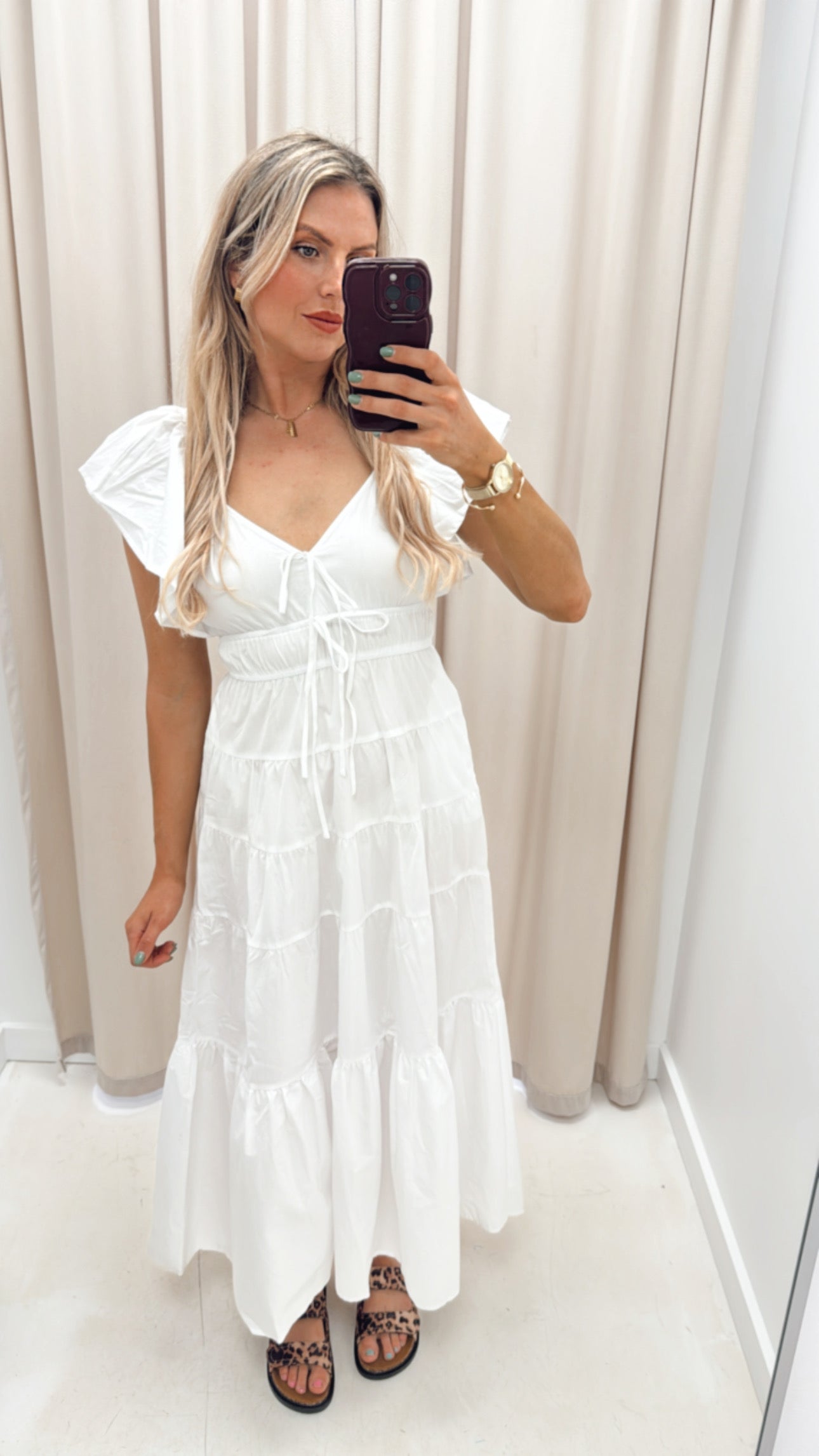 JESSICA WHITE MAXI DRESS