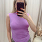 NEW BELISE MOCK NECK TANK (PURPLE)