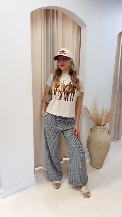 HORSE TRIO VINTAGE WESTERN GRAPHIC TEE