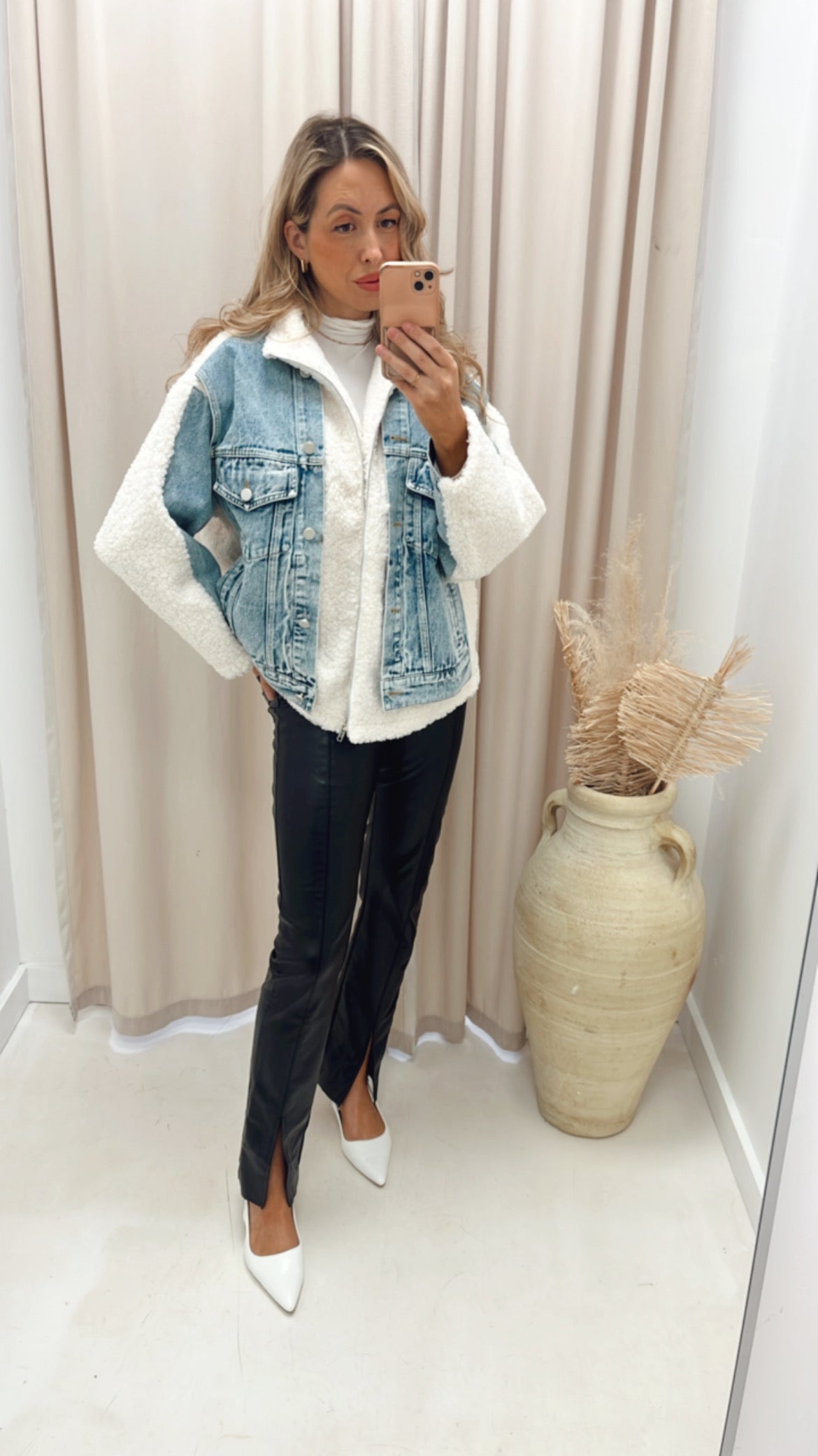 DORO MIXED SHERPA COAT