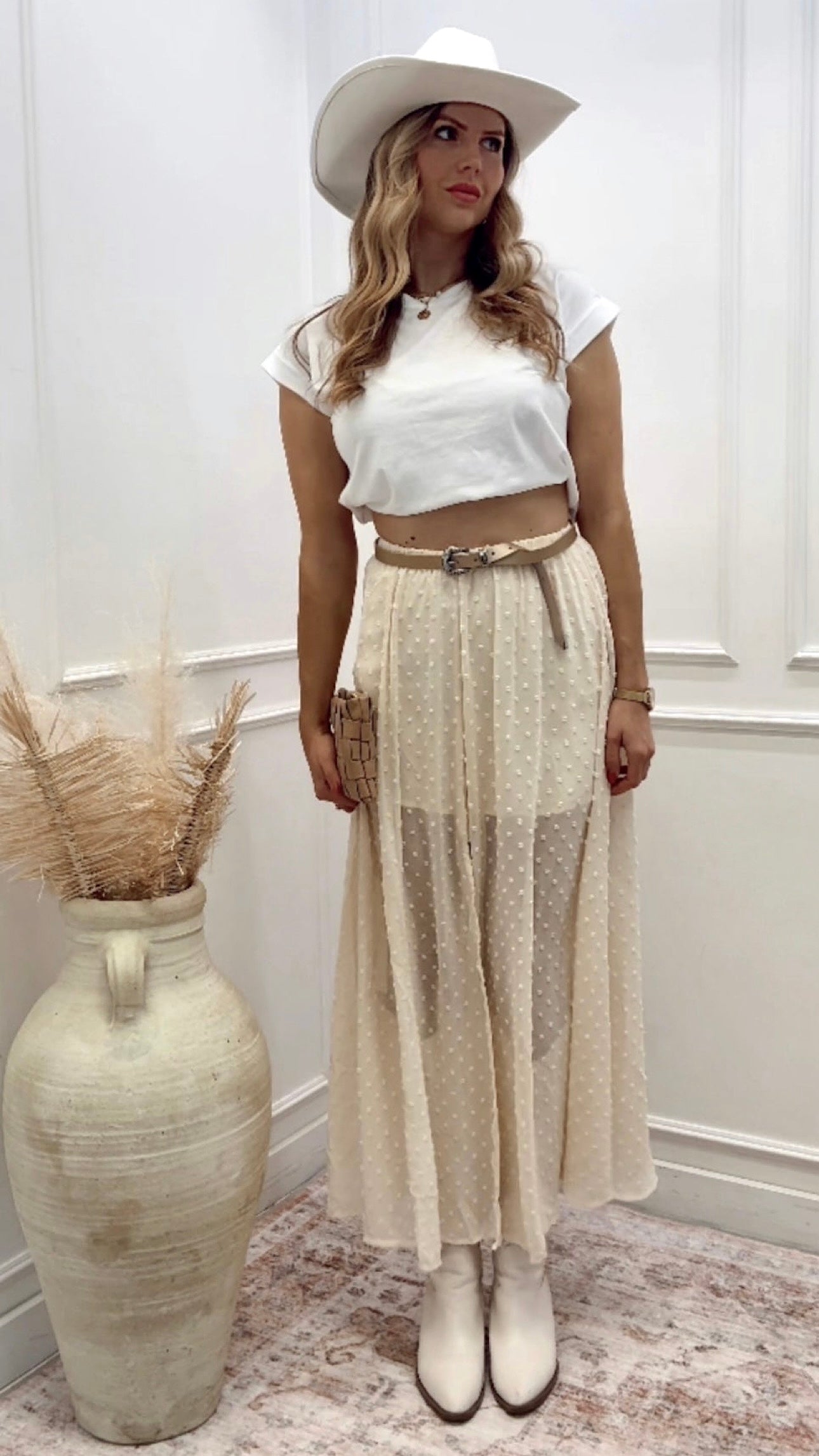 NEW OTTILIE POLKA DOT MAXI SKIRT (HOT RESTOCK)