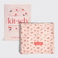 XL HAIR TOWEL WRAP (CHERRY PRINT) | KITSCH