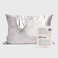 SATIN PILLOWCASE SILVER | KITSCH